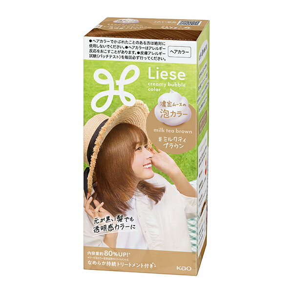 【医薬部外品】リーゼ 泡カラー ミルクティブラウン 115ml　花王