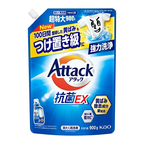 アタック抗菌EX 詰替大 (900g)　花王