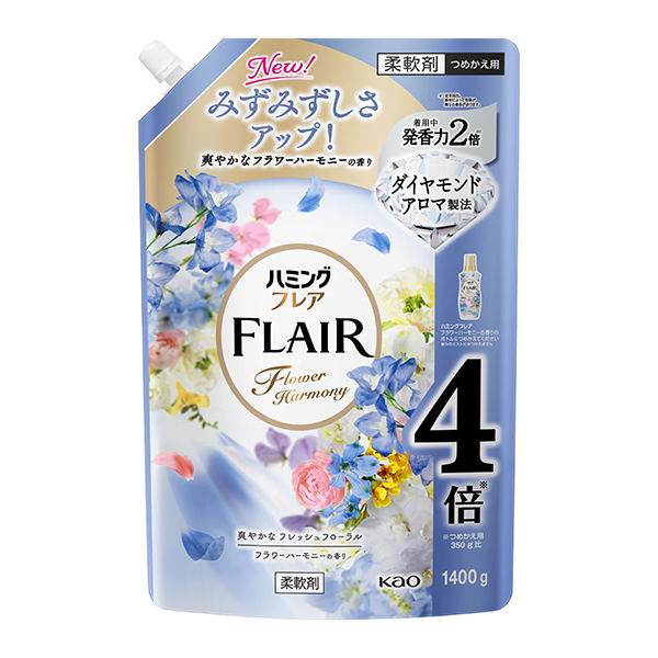 花王 ハミングフレア フラワーハーモニー スパウトパウチ 1400g×6個入り (1ケース)