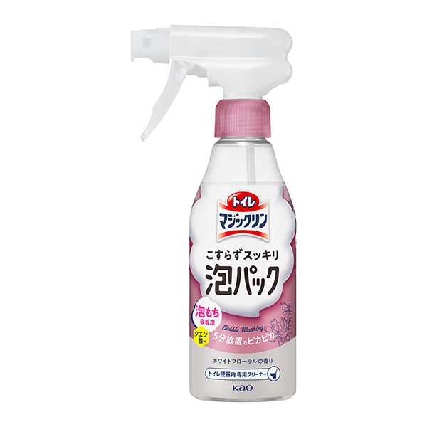 トイレマジックリン こすらずスッキリ泡パック ホワイトフローラルの香り 本体 300ml