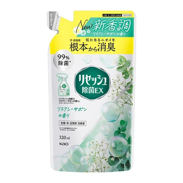 花王 リセッシュ除菌EX リラクシーサボンの香り つめかえ用 320ml　花王