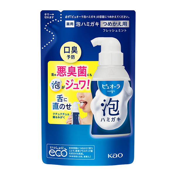 ピュオーラ 泡ハミガキ フレッシュミント つめかえ用 100ml【医薬部外品】