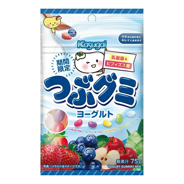 春日井製菓 つぶグミヨーグルト 75g×60袋入り (1ケース)