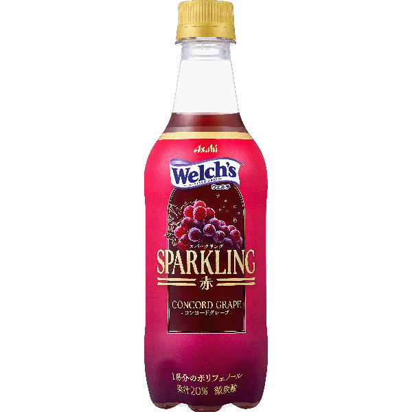 カルピス Welch's スパークリング赤 450ml×24本 (1ケース)