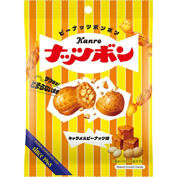 カンロ ナッツボンキャラメルピーナッツ味 70g×48袋入り (1ケース)