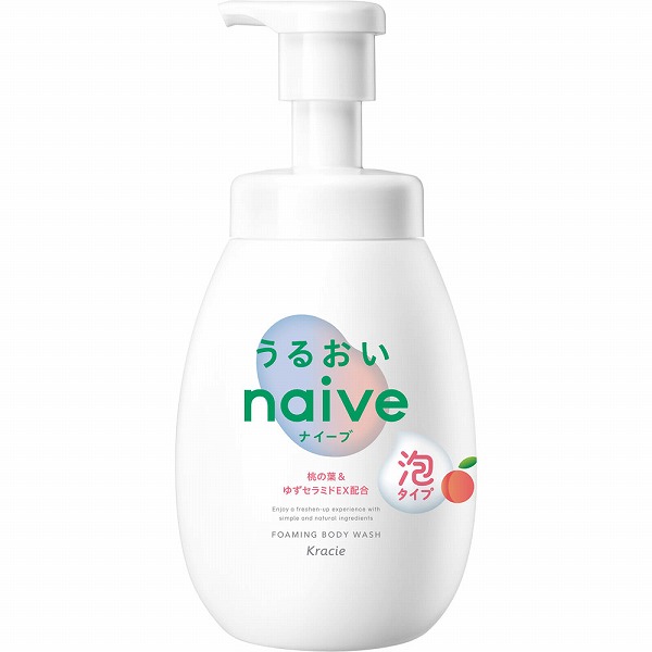 ナイーブ 泡で出てくるボディソープうるおい ポンプ 600mL