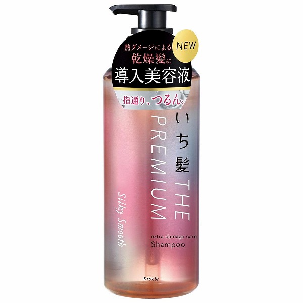 いち髪 THE PREMIUM エクストラダメージケアシャンプー (シルキースムース) 本体 (480ml)