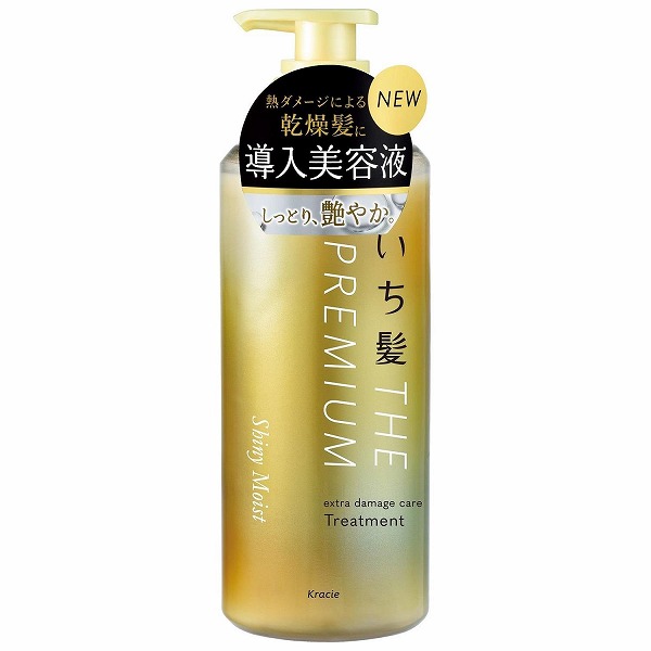 いち髪 THE PREMIUM エクストラダメージケアトリートメント (シャイニーモイスト) 本体 (480ml)