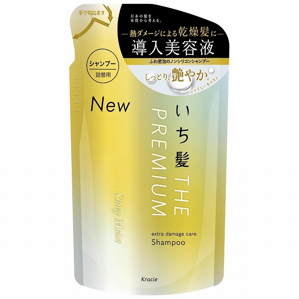 いち髪 THE PREMIUM エクストラダメージケアシャンプー (シャイニーモイスト) 詰替用 (340ml)