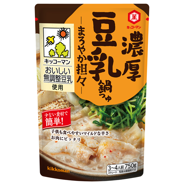 キッコーマン 濃厚豆乳鍋つゆまろやか担々 750g 12個入り 1ケース Kt