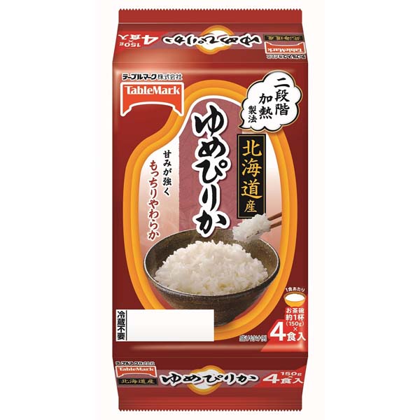 送料無料 北海道産ゆめぴりか４食　×8個(1ケース)(KT)