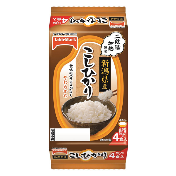 送料無料 新潟県産こしひかり４食　×８個(1ケース)(KT)