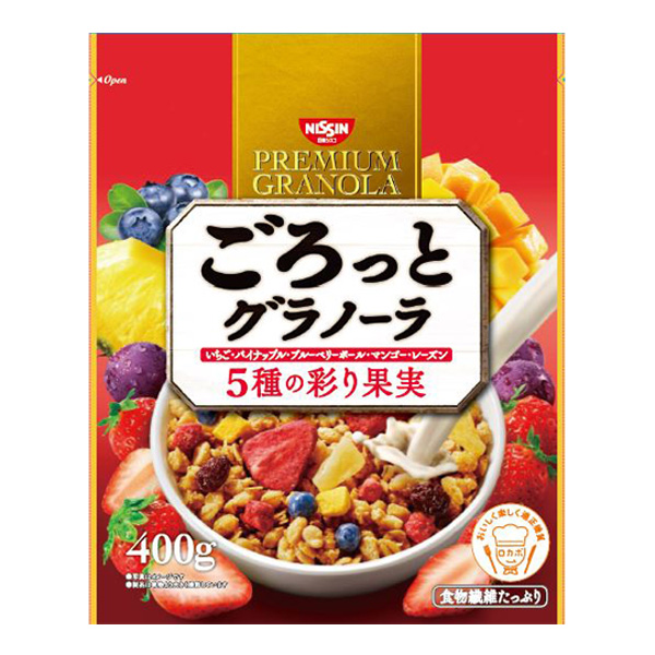 日清シスコ ごろっとグラノーラ5種の彩り果実 400g 6個入り 1ケース Ms