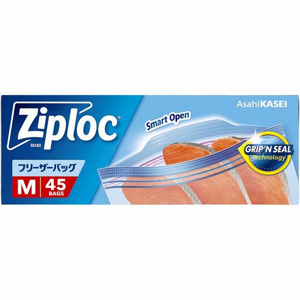 ¥8.000送料込　ビッグサイズ200g 超お買い得 ジップロック フリーザーバッグ M 大容量品 45枚