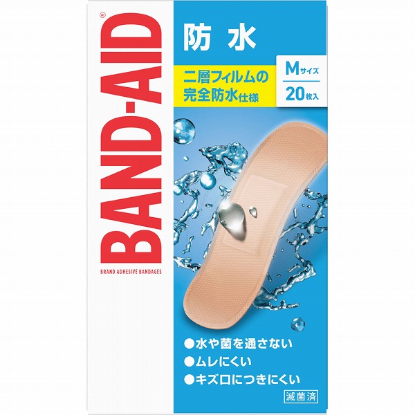 バンドエイド防水Ｍサイズ 20枚【一般医療機器】