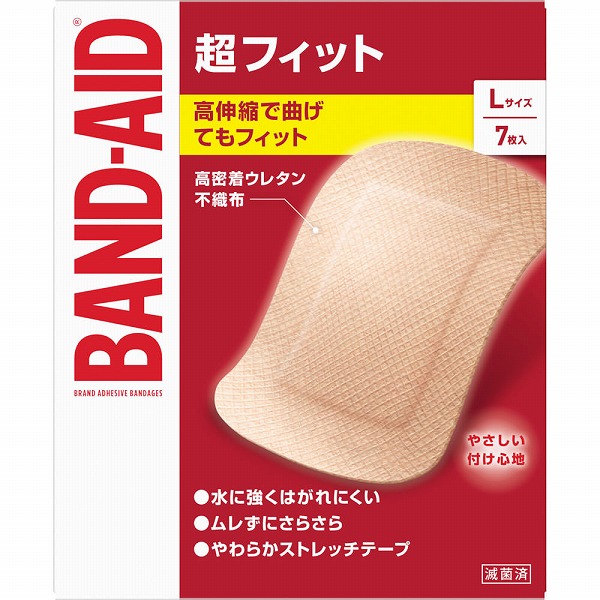 バンドエイド超フィットＬサイズ 7枚【一般医療機器】