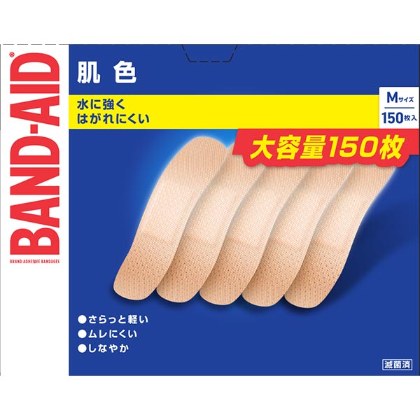 バンドエイド 肌色タイプ Mサイズ 150枚 【一般医療機器】
