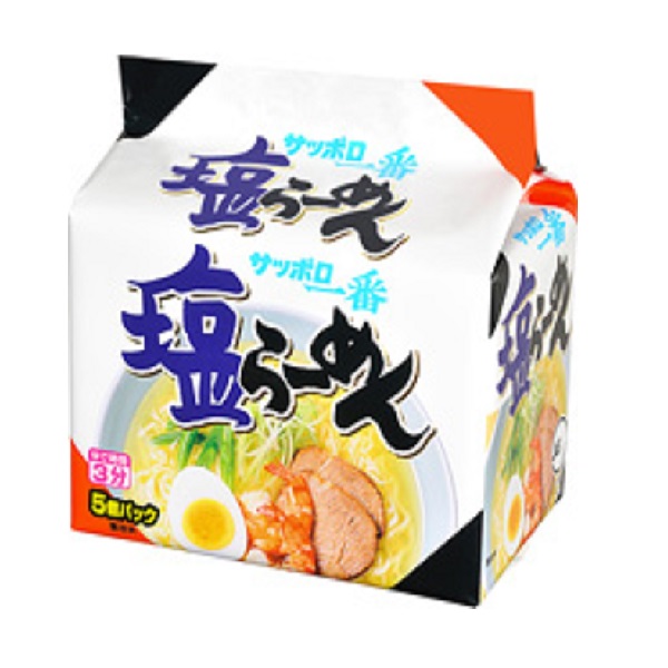 サッポロ一番塩らーめん　5食×6個×1ケース(計30食)サンヨー食品