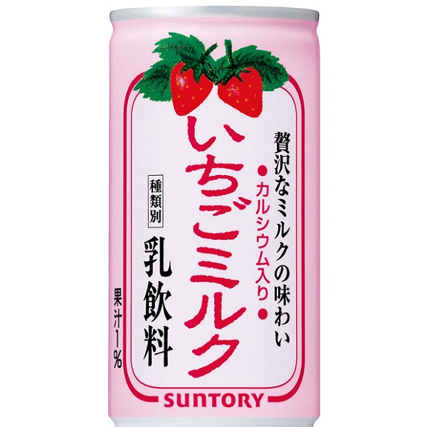 サントリー　いちごミルク　190g缶 30本入り×1ケース【クレジット決済のみ】KK