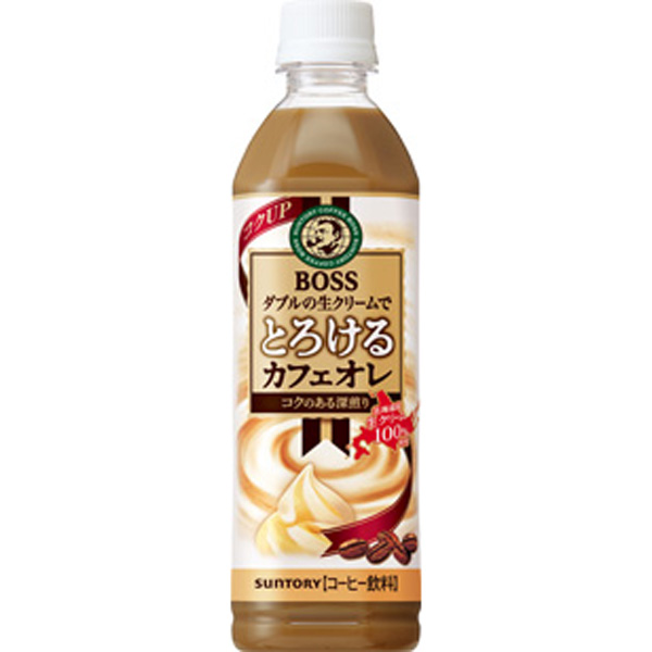 ボス・とろけるカフェオレ 500ml 24本入り×1ケース(サントリー