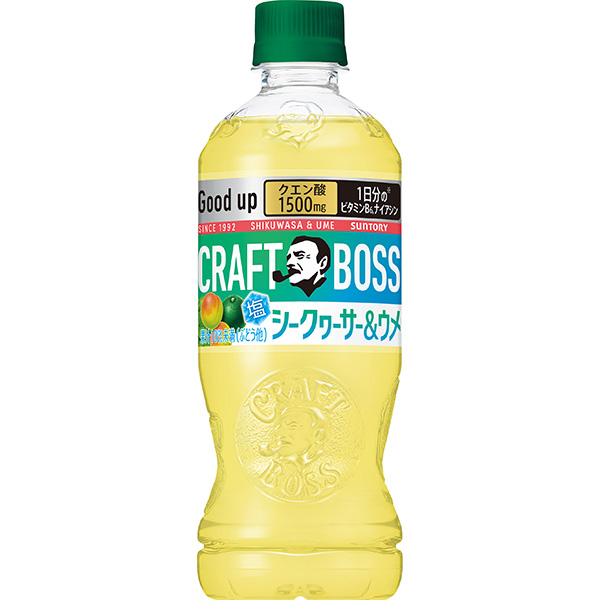 サントリー クラフトボスシークヮーサー＆ウメ 500ml×24本 (1ケース)