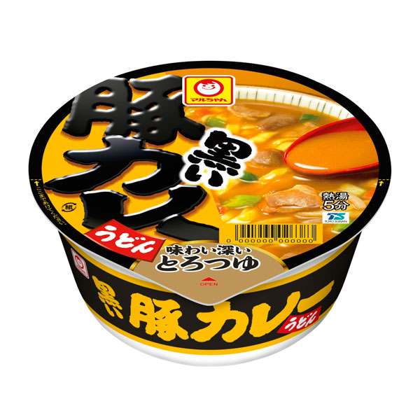 マルちゃん 黒い豚カレーうどん 87g×12個入り (1ケース) 