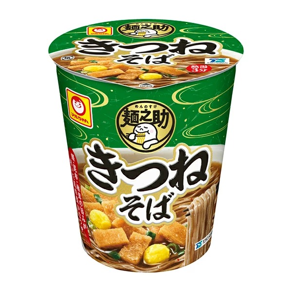 マルちゃん 麺之助 縦型 きつねそば 62g×12個入り (1ケース)