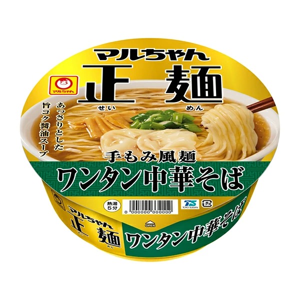 マルちゃん 正麺 カップ ワンタン中華そば 117g×12個 (1ケース)
