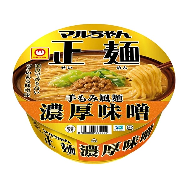 マルちゃん 正麺 カップ 濃厚味噌 131g×12個 (1ケース)
