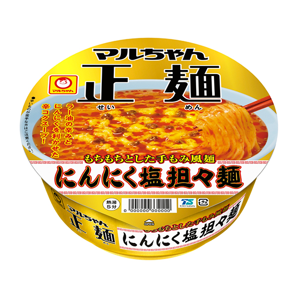 マルちゃん 正麺カップ にんにく塩担々麺 113g×12個 (1ケース)