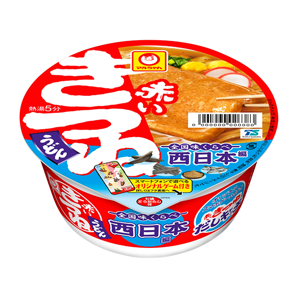 マルちゃん 全国味くらべ 赤いきつねうどん 西 96g×12個 (1ケース)