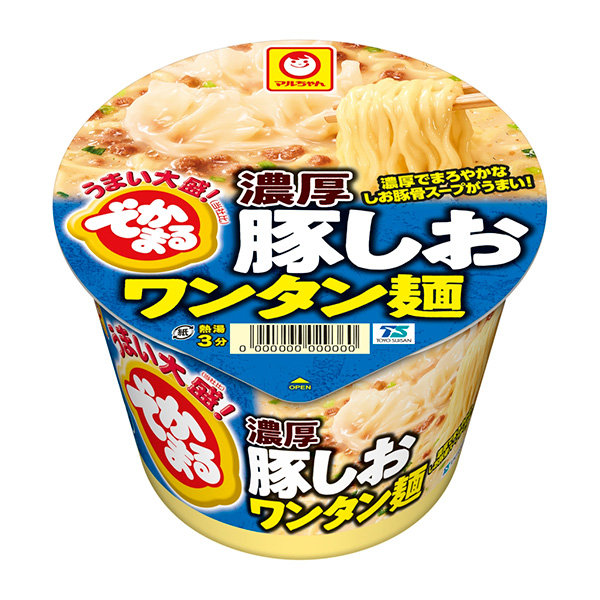 マルちゃん でかまる 濃厚豚しおワンタン麺 138g×12個 (1
