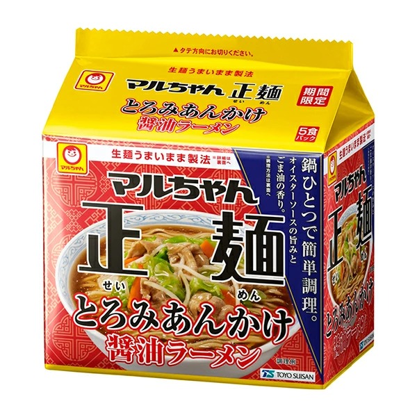 マルちゃん 正麺 とろみあんかけ醤油ラーメン 5食×18個入り (1ケース)