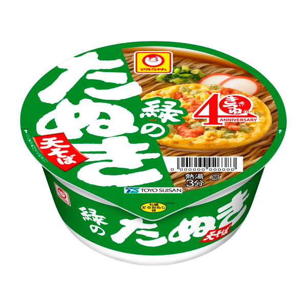 マルちゃん 緑のたぬき天そば 東 101g×12個入り (1ケース) 