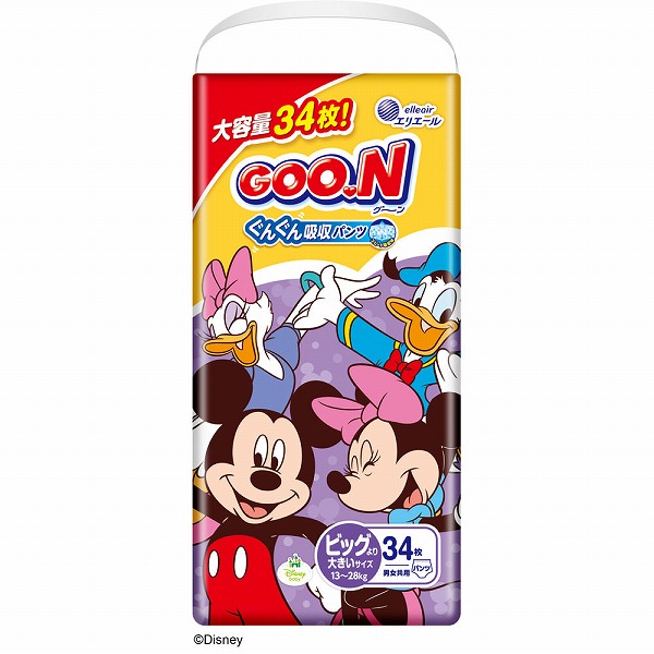 グーン ぐんぐん吸収パンツ BIGより大きいサイズ 34枚×3袋入り