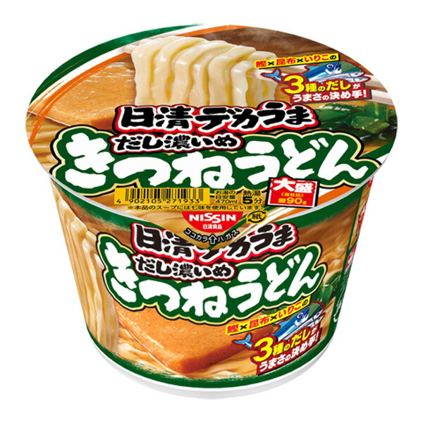 日清　デカうまきつねうどんだし濃いめ 106g×12個入り(1ケース)