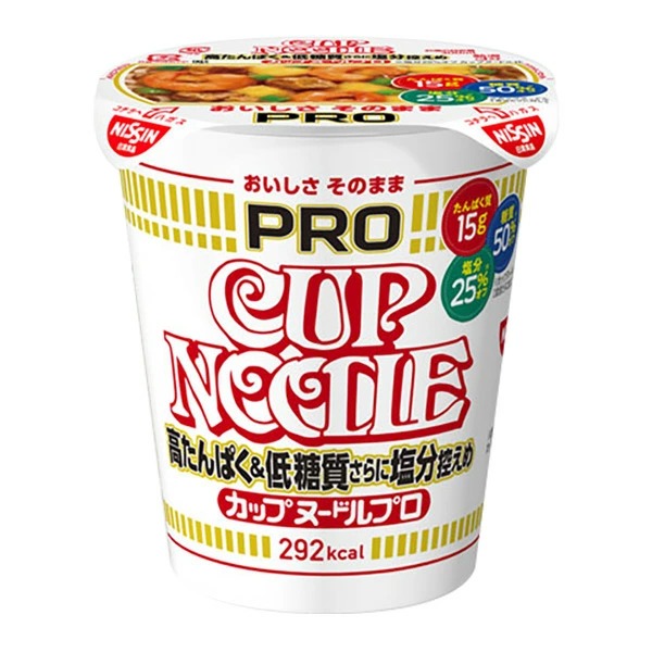 日清 カップヌードルPRO 高たんぱく&低糖質さらに塩分控えめ 75g×12個入り (1ケース)