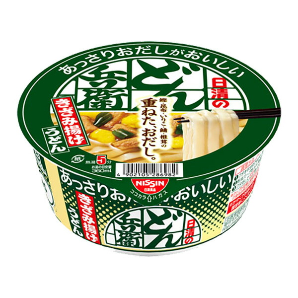日清 あっさりおだしがおいしいどん兵衛 きざみ揚げうどん 68g×12個 (1ケース)