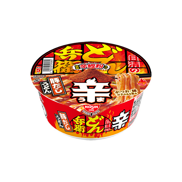 日清の辛どん兵衛 豚だしうどん 94g×12個 (1ケース)