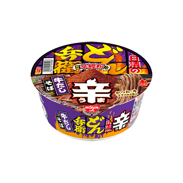 日清の辛どん兵衛 牛だしそば 94g×12個 (1ケース)