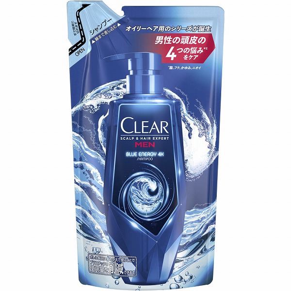 クリア ブルーエナジー 4x スカルプシャンプー つめかえ用 280g