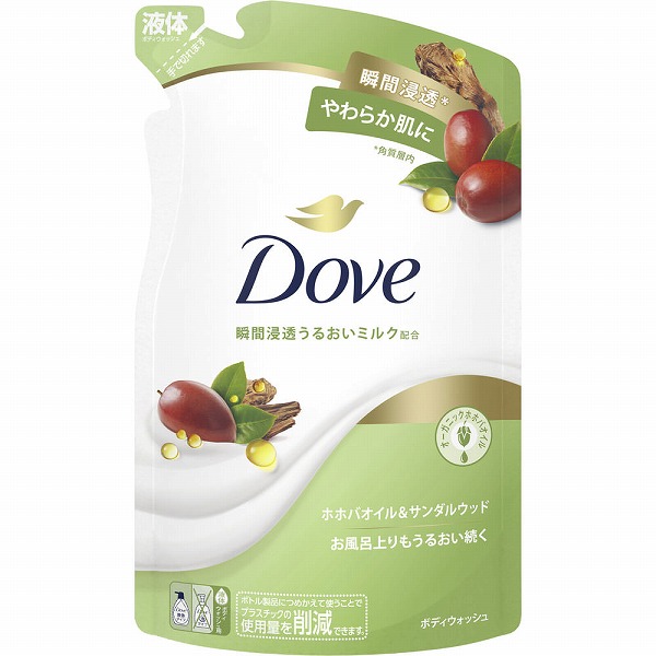 ダヴ ボディウォッシュ ホホバオイル＆サンダルウッド つめかえ用 330g