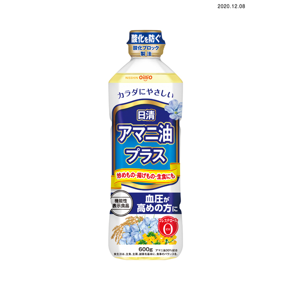 日清アマニ油プラス 600g×10個入り (1ケース) 【機能性表示食品】