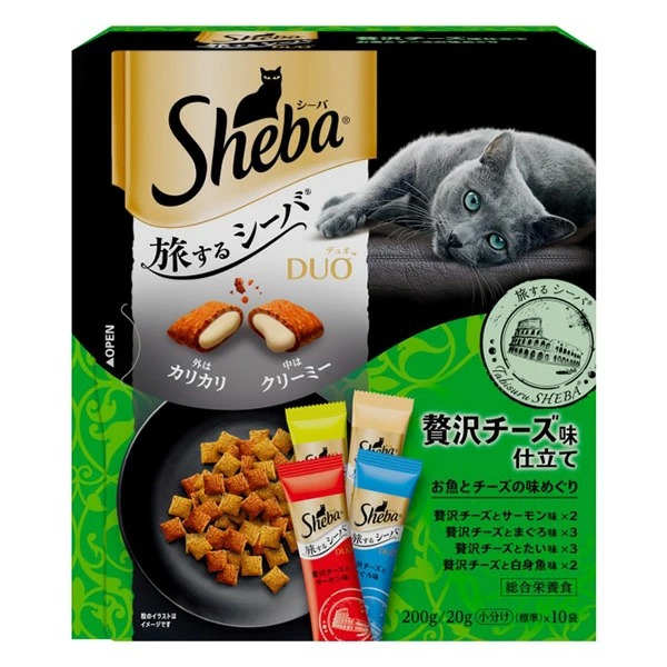 シーバ デュオ 旅するシーバ 贅沢チーズ味仕立て お魚とチーズの味めぐり 200g×12箱入り (1ケース)