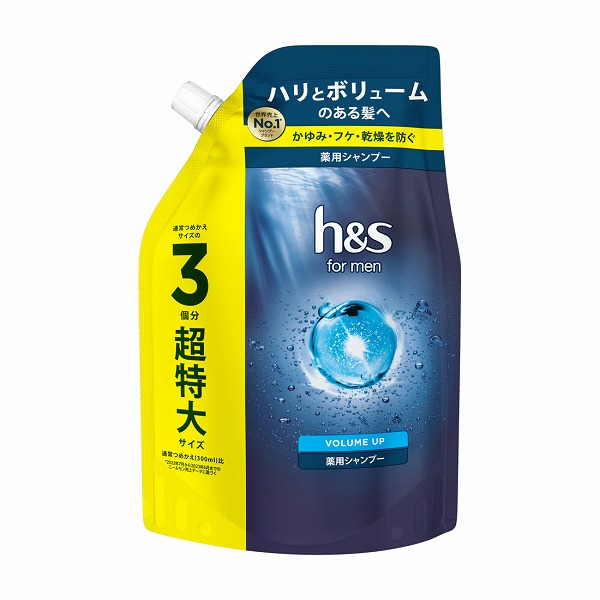 h&s for men ボリュームアップシャンプー超特大サイズ 900ml×6個セット