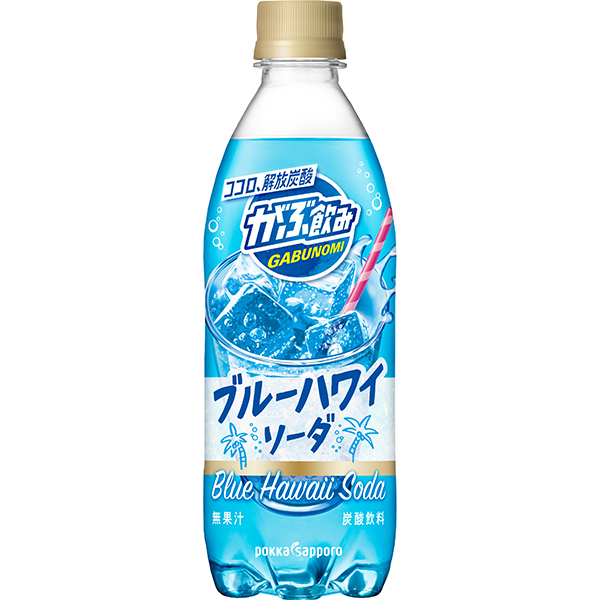 がぶ飲みブルーハワイソーダ 500ml×24本 (1ケース)