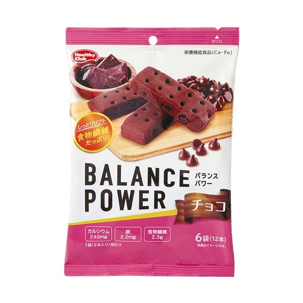 バランスパワー チョコ 6袋 (12本)×20個入り (1ケース)【栄養機能食品】