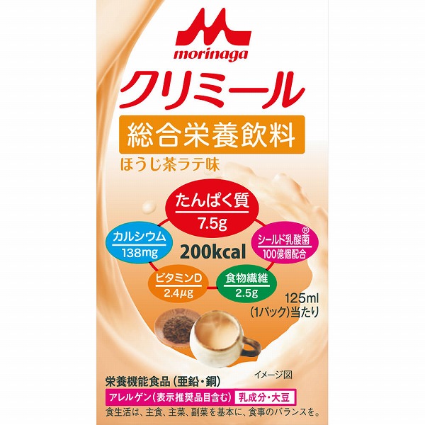 エンジョイクリミール ほうじ茶ラテ味 125mL×24個入り(1ケース)【栄養機能食品】