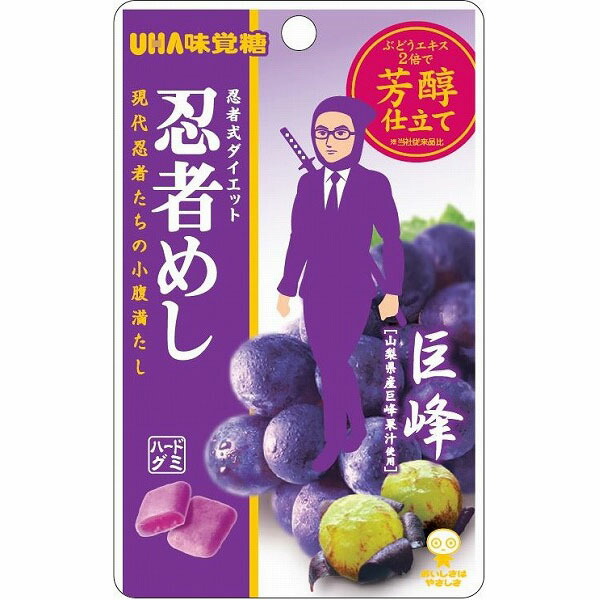 UHA味覚糖  忍者めし 巨峰 20g×80個(1ケース)