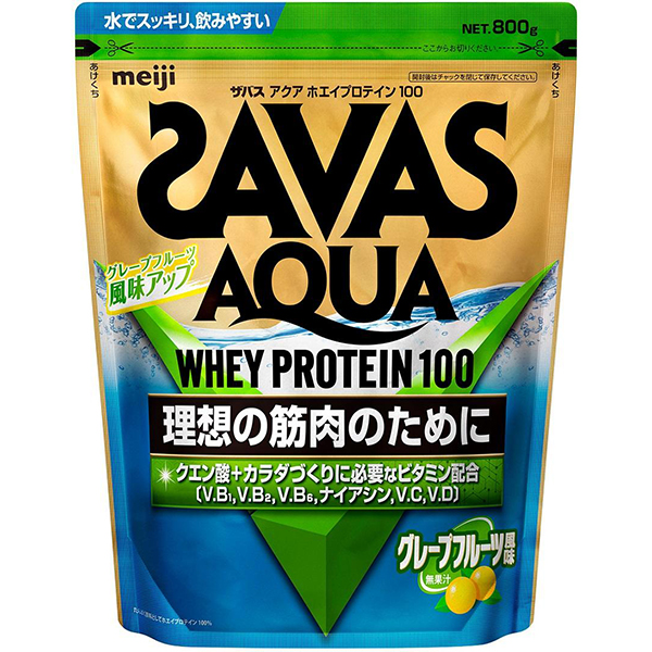 ザバス アクア ホエイプロテイン100 グレープフルーツ風味 (800g)